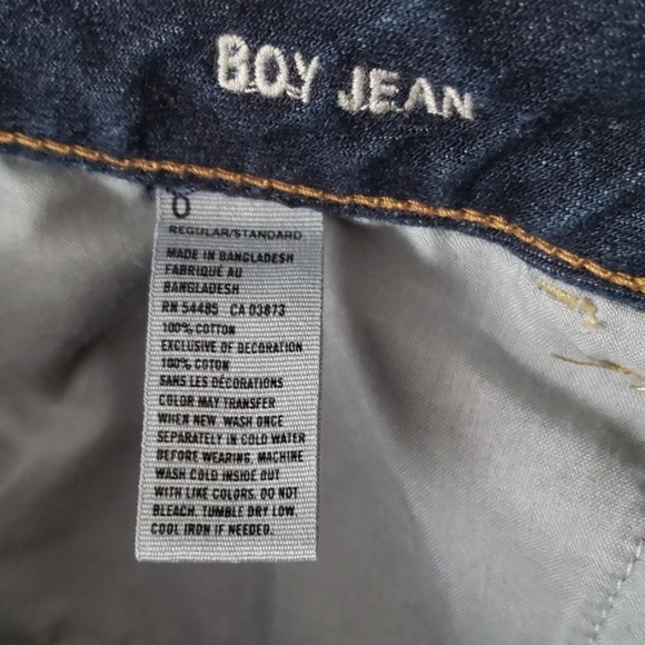 American Eagle Dark Wash Boy Jean Size 0 - Picture 3 of 4